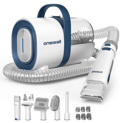 Oneisall LM2 Dog Grooming Kit - Vacuum with Clipper & Nail Grinder, 7 Tools, 1.5L Dust Cup for Shedding Pet Hair