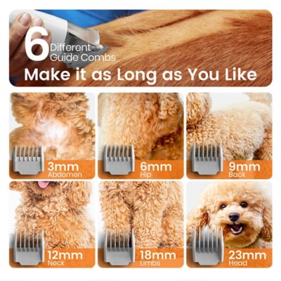 Image showing  LM2 Dog Grooming Kit - Vacuum with Clipper & Nail Grinder, 7 Tools, 1.5L Dust Cup for Shedding Pet Hair