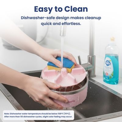 Image showing 6 th PawsPik Stainless Steel Slow-Feed Puzzle Dog Bowl, 64 oz.