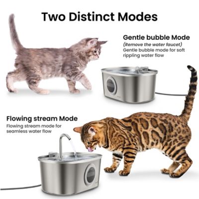 Image showing  SS-01 Stainless Steel Cat Fountain, 108.2 oz.