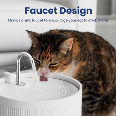Image showing  Ceramic Serenity Faucet Dog & Cat Water Fountain, 9-cup