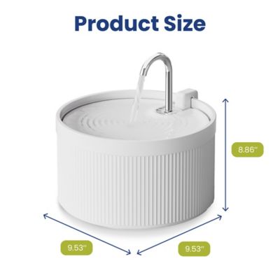 Image showing 8 th PawsPik Ceramic Serenity Faucet Dog & Cat Water Fountain, 9-cup