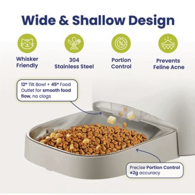 Image showing  NutriWatch Automatic Smart Pet Feeder with Camera, 19-cup