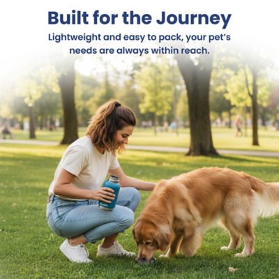 Image showing 8 th PawsPik Travel 3-in-1 Water Bottle & Bowl Set for Pets