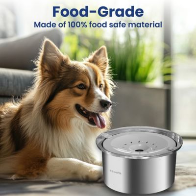 Image showing  Spill Proof Stainless Steel Dog Bowl, 4-L, Large