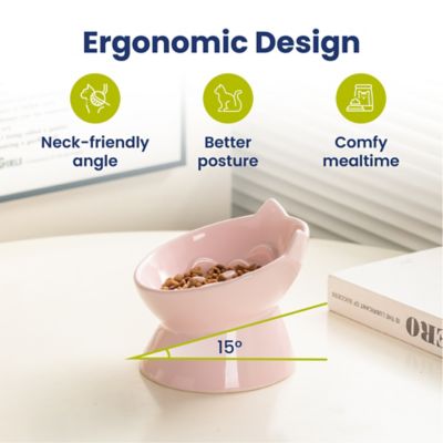Image showing  Lynx Ceramic Raised Slow Food Bowl