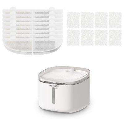 PawsPik NOVA-01 Wireless Rechargeable Dog & Cat Water Fountain Replacement Filters, 8 count