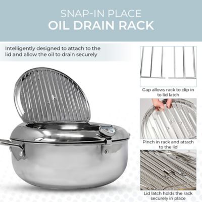 Image showing  11 in. Stainless Steel Deep Fryer Pot