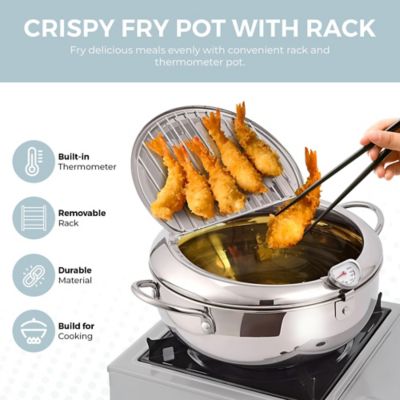 Image showing  11 in. Stainless Steel Deep Fryer Pot