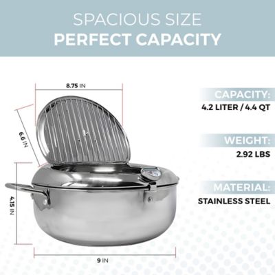 Image showing  11 in. Stainless Steel Deep Fryer Pot