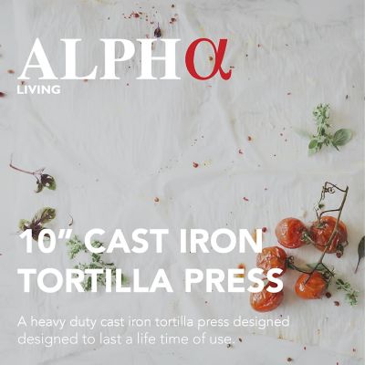 Image showing  10 in. Cast Iron Tortilla Press
