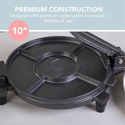 Image showing  10 in. Cast Iron Tortilla Press