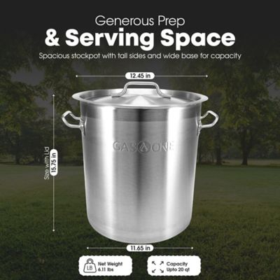 Image showing  20 qt. Stainless Steel Stock Pot