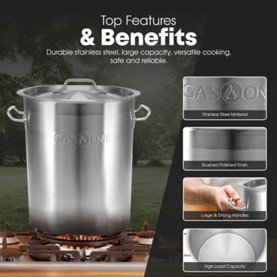 Image showing  20 qt. Stainless Steel Stock Pot