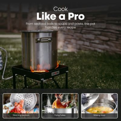 Image showing  20 qt. Stainless Steel Stock Pot