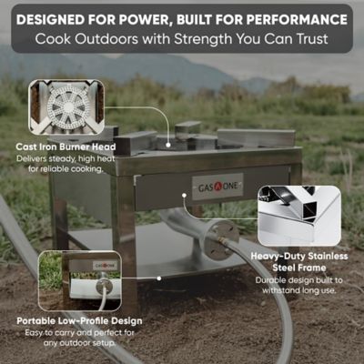 Image showing  Stainless Steel Heavy Duty Propane Single Burner