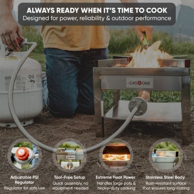 Image showing  Stainless Steel Heavy Duty Propane Single Burner