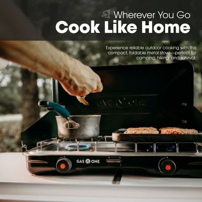 Image showing 5 th Gas One Portable Propane Double Camp Stove with Auto Turn Ignition