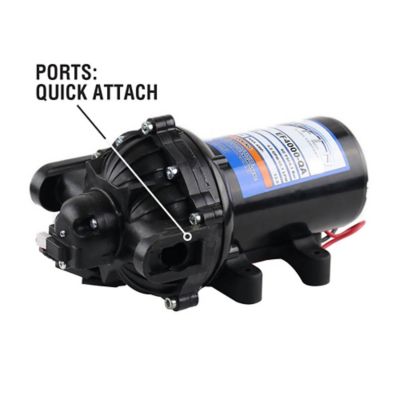 Image showing  12V On-Demand Diaphragm Pump - 4.0GPM, 60 PSI Max, 3/4 in. QA Ports