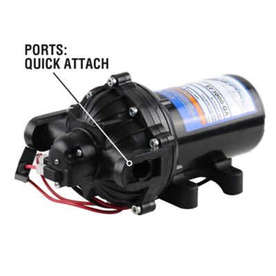 Image showing  12V On-Demand Diaphragm Pump - 3.0GPM, 60 PSI Max, 3/4 in. QA Ports