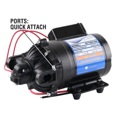 Image showing  12V On-Demand Diaphragm Pump - 7.0GPM, 60 PSI Max, 3/4 in. QA Ports