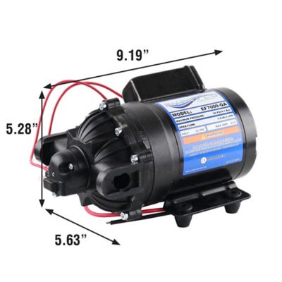 Image showing  12V On-Demand Diaphragm Pump - 7.0GPM, 60 PSI Max, 3/4 in. QA Ports