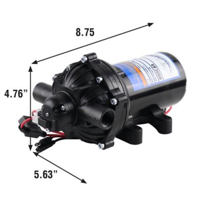 Image showing  12V On-Demand Diaphragm Pump - 3.0GPM, 60 PSI Max, 1/2 in. FNPT Ports
