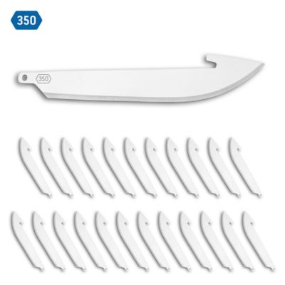 Outdoor Edge 3.5 in. Drop - Point Blade Pack Stainless 24 Blades