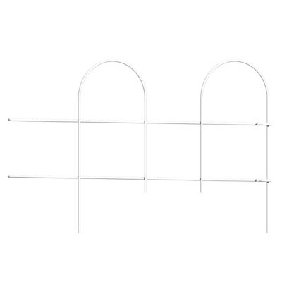 Garden Craft 10x10 White Round Folding Fence, 4 pk.