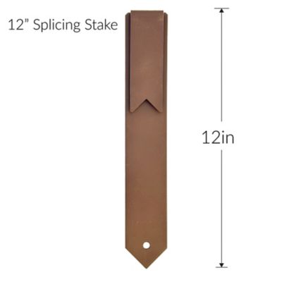 Image showing 5 th IronRidge 12 in. Textured Brown Steel Splicing Edging Stake