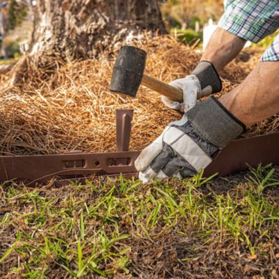 Image showing 5 th IronRidge 12 in. Textured Brown Steel Edging Stake