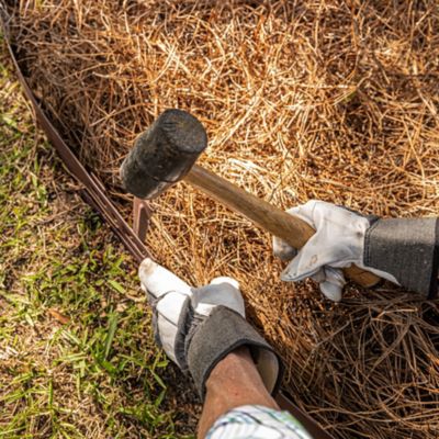 Image showing 6 th IronRidge 12 in. Textured Brown Steel Edging Stake