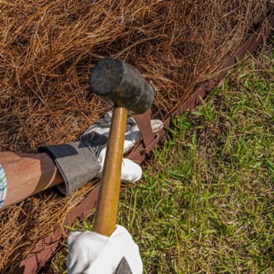 Image showing 8 th IronRidge 12 in. Textured Brown Steel Edging Stake