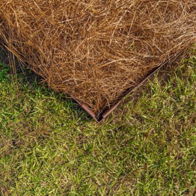 Image showing  8.1 in. Textured Brown Steel Corner Edging Stake