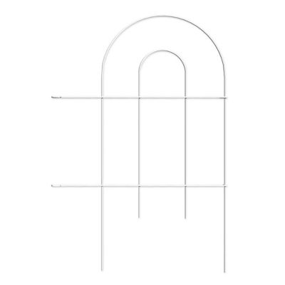 Garden Craft 24x10 White Round Folding Fence, 4 pk.