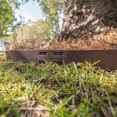 Image showing 8 th IronRidge 48 in. Textured Brown Steel Tree Ring