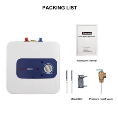 Image showing 6 th thermomate 2.5-Gallon Mini Tank Electric Water Heater, 120V, Under Sink, Instant Hot Water
