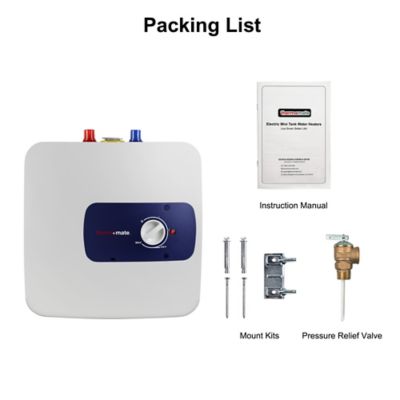 Image showing 5 th thermomate 4-Gallon Mini Tank Electric Water Heater, 120V, 1440 W, Point of Use, Instant Hot Water