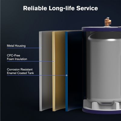 Image showing  10 gal. Point-of-Use Electric Water Heater, 120V Hardwired, 1500W, Instant Hot Water