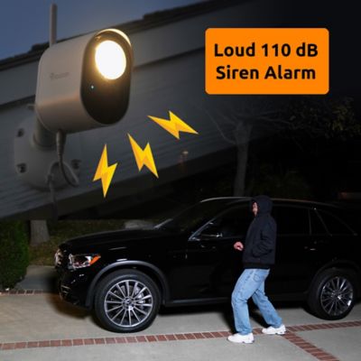 Image showing 5 th Toucan Wi-Fi 1080p Security Floodlight Camera, 2-Pack - No Monthly Fee Required