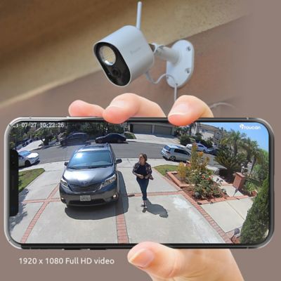 Image showing 7 th Toucan Wi-Fi 1080p Security Floodlight Camera, 2-Pack - No Monthly Fee Required