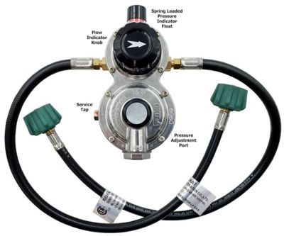 Image showing  Auto-Changeover Propane Regulator, with Two 24 in. Pigtails, 028-606024