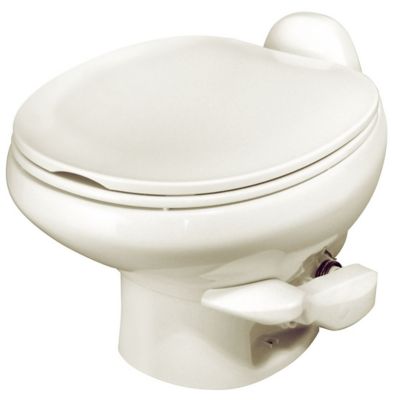 Thetford Aqua-Magic II Low Profile Toilet, with Round Seat, Bone, 42063