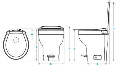 Image showing  Aqua-Magic VI High Profile Toilet, with Round SloClose Seat, White, 31835