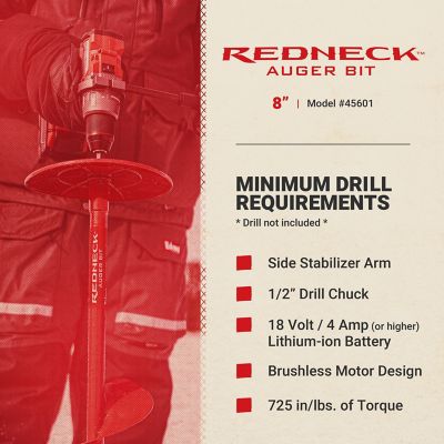 Image showing 9 th Eskimo Redneck Bit, Drill-Adaptive Ice Fishing Auger, 8-inch