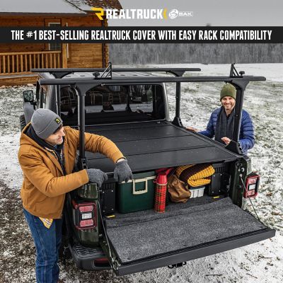 Image showing 5 th RealTruck Bak MX4 TS Hard Folding Tonneau 15-18 GM Silverado,Sierra and 2019 Legacy/Ltd 6.7ft Bed, 2015-2019 1500-3500