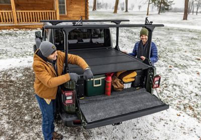 Image showing 5 th RealTruck Bak MX4 TS Hard Folding Tonneau 17-25 Ford Super Duty 6 ft. 10 ft. Bed