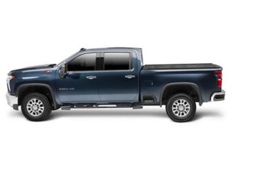 Image showing  PRO XR Retractable Tonneau 19-25 Chevy and GMC 5 ft.8. Bed 1500 does not fit with factory side storage boxes