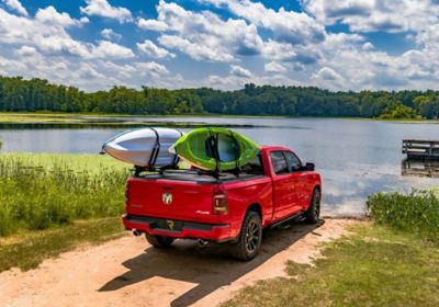 Image showing 6 th RealTruck Retrax PRO XR Retractable Tonneau 19-25 Chevy and GMC 5 ft.8. Bed 1500 does not fit with factory side storage boxes