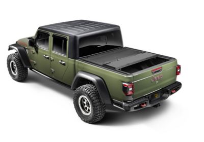 Image showing 6 th RealTruck Bak MX4 TS Hard Folding Tonneau 09-18 and 19-23 Classic 1500 Dodge Ram W/O Ram Box 5 ft.7ft Bed